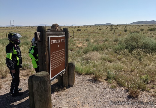 Near the site of the first atomic bomb test